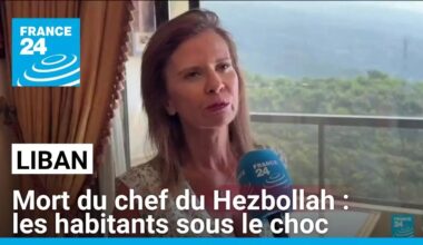 Les Libanais réagissent à la mort du chef du Hezbollah • FRANCE 24