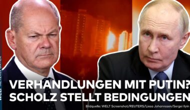 PUTINS KRIEG: Moskau erneut unter Beschuss! Scholz will Russland zu Friedensverhandlungen einladen