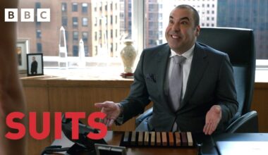 Louis Litt talks to Donna about his wood | Suits - BBC