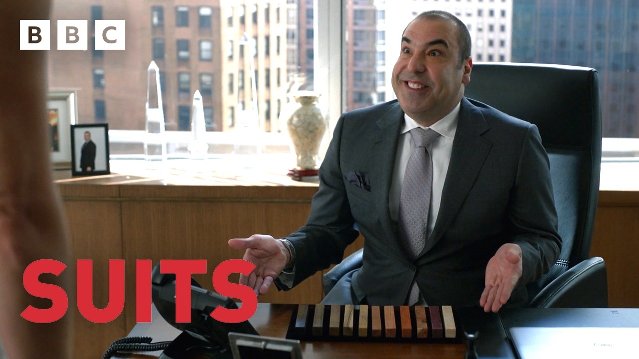 Louis Litt talks to Donna about his wood | Suits - BBC