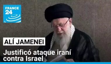 Alí Jamenei, líder supremo de Irán, dio un discurso ante la multitud y justificó ataque a Israel