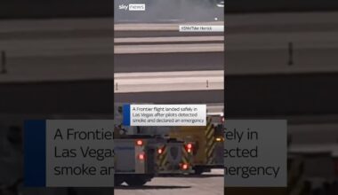 Plane catches on fire in Las Vegas