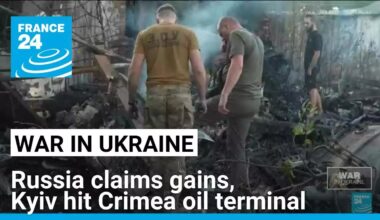 Ukraine says hit Crimea oil terminal, Russia claims gains • FRANCE 24 English