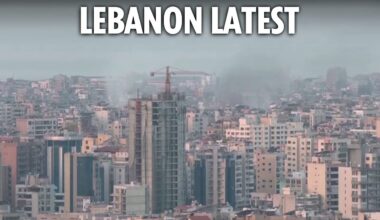 LIVE: View of Beirut skyline as Israel targets Hezbollah forces in latest strikes