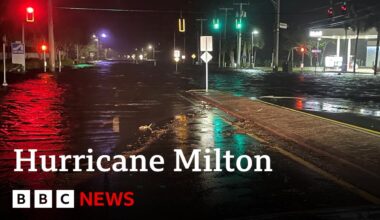 Hurricane Milton makes landfall in Florida, US | BBC News