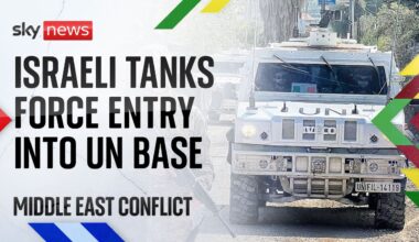 United Nations demands explanation after Israeli tanks force entry into base