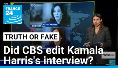 Did CBS edit their '60 Minutes' sit-down interview with Kamala Harris? • FRANCE 24 English