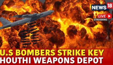 Live US Bombers Attack Key Houthi Targets And Destroys Weapon Depots | Houthi Latest News | N18G