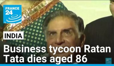 Ratan Tata, an Indian industry legend and business icon dies aged 86 • FRANCE 24 English