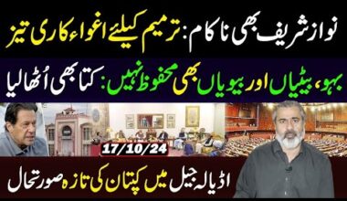 Imran Khan's Latest Update from Adiala || Constitutional Amendments: Nawaz Failed|| Imran Riaz VLOG