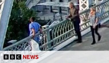 Jon Bon Jovi praised for talking woman off bridge in Nashville | BBC News