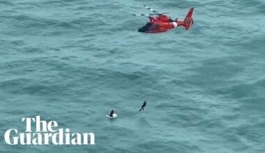 Hurricane Milton: US Coast Guard rescues man clinging to ice chest in Gulf of Mexico