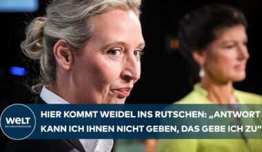 TV-DUELL - ALICE WEIDEL verunsichert: „Keine einfache Antwort - kann ich ihnen heute nicht geben“