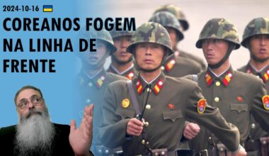 #Ucrânia 2024-10-16: SOLDADOS da COREIA do NORTE fogem da LINHA de FRENTE: CAMINHO para a LIBERDADE