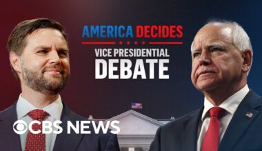 Full debate: JD Vance and Tim Walz vice presidential debate, hosted by CBS News