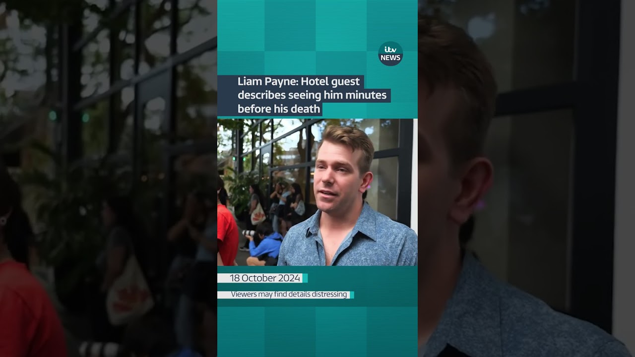 Liam Payne: Hotel guest describes seeing him minutes before his death #itvnews | ITV News