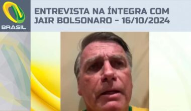 Entrevista na íntegra com Jair Bolsonaro - 16/10/2024