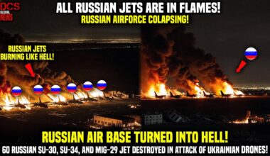 60 Russian Jets Burned Like Hell! Another Russian Air Base Caught Off Guard by Ukrainian Drone Bombs