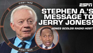 Stephen A.‘s message to Jerry Jones after FIERY interview about Cowboys' woes 👀🗣️ | First Take