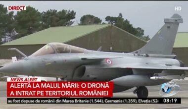 O nouă alertă de dronă în România. Au fost ridicate în aer patru avioane de luptă