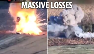 Ukrainian paratroopers blow up three Russian APCs and neutralise platoon of soldiers