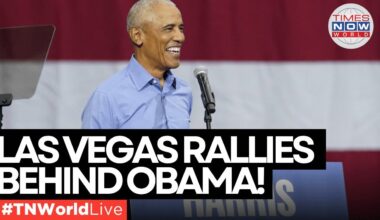 LIVE | Former President Obama Speaks to Thousands at Las Vegas Rally, Urges Voter Participation