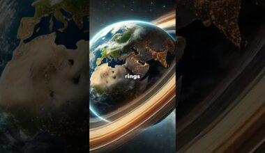 🌍 What If Earth Had Rings Like Saturn? 🌌 #EarthRings #SpaceWonder #WhatIf