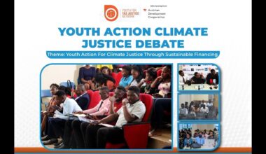 The Youth Action Climate Justice Debate at Cavendish Universtiy, Uganda