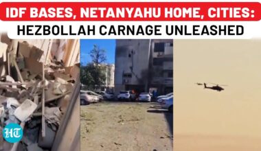 Hezbollah 100 Rockets On 9 Israeli Sites In Just Few Hours; IDF Bases, Cities, Netanyahu Home Hit