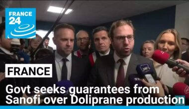 France seeks job guarantees from Sanofi over Doliprane painkiller production • FRANCE 24 English