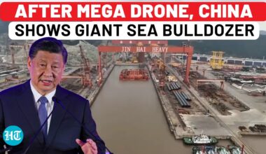 Taiwan Attack Prep? China Unveils Giant Sea Bulldozer After Huge Troop-Carrier Drone | PLA | War