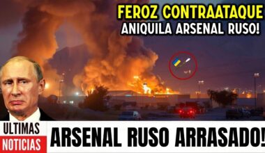 El caos se cierne sobre Putin! Ucrania lanza un feroz contraataque y arrasa el mayor arsenal ruso!