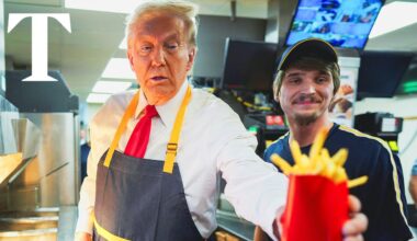 LIVE: Donald Trump visits McDonald’s on MAGA tour of Pennsylvania