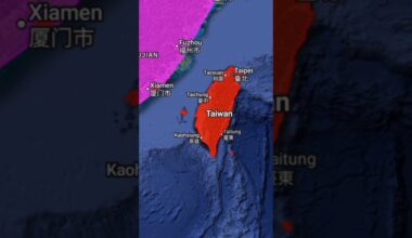 China and Taiwan tension #china #taiwan #shorts #maps