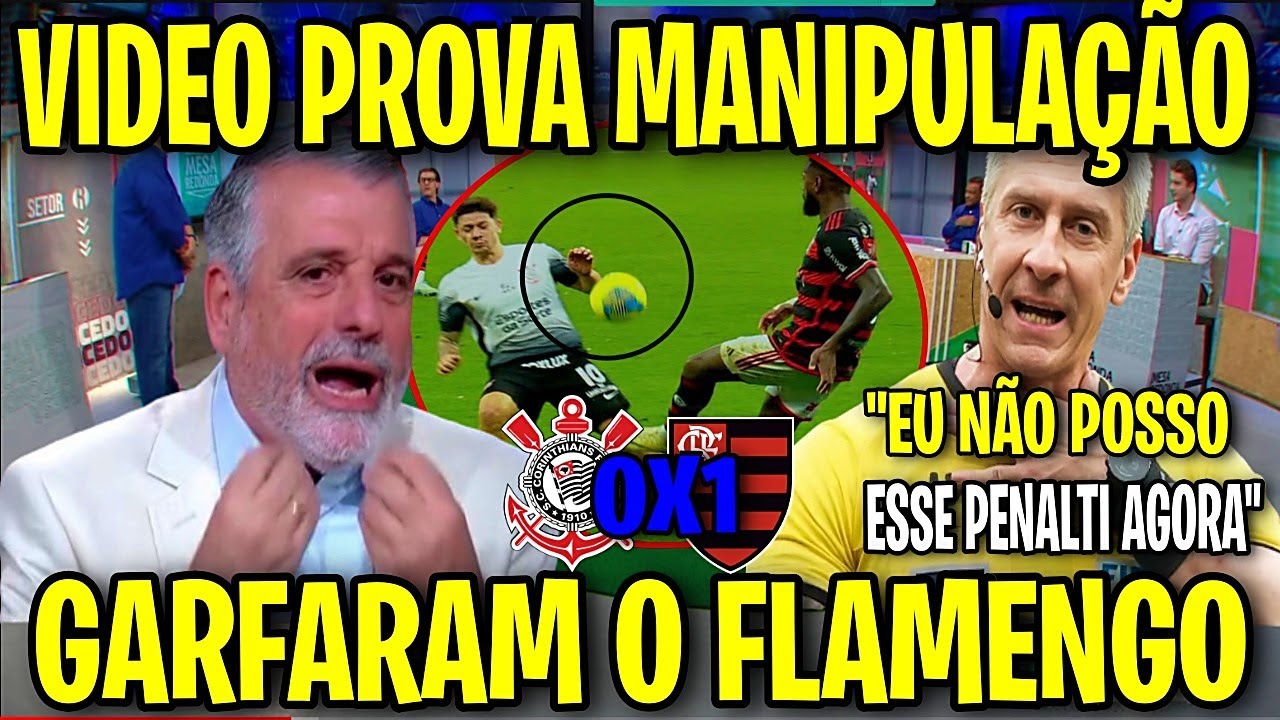 MÍDIA DET0N0U GERAL ' FOI PENALTI CLARO PRO FLAMENGO! CORINTHIANS 0X0 FLAMENGO COPA DO BRASIL