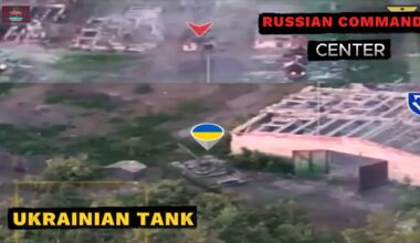 Lone Ukrainian Tank Destroys Russian Command Center! Drone Destroy Russian Assault in Massive Battle