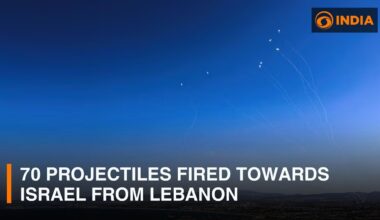 70 projectiles fired towards Israel from Lebanon