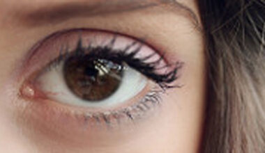 womans eye up close