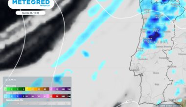 nestas datas prevê-se chuva e trovoada. Estas serão as regiões mais afetadas