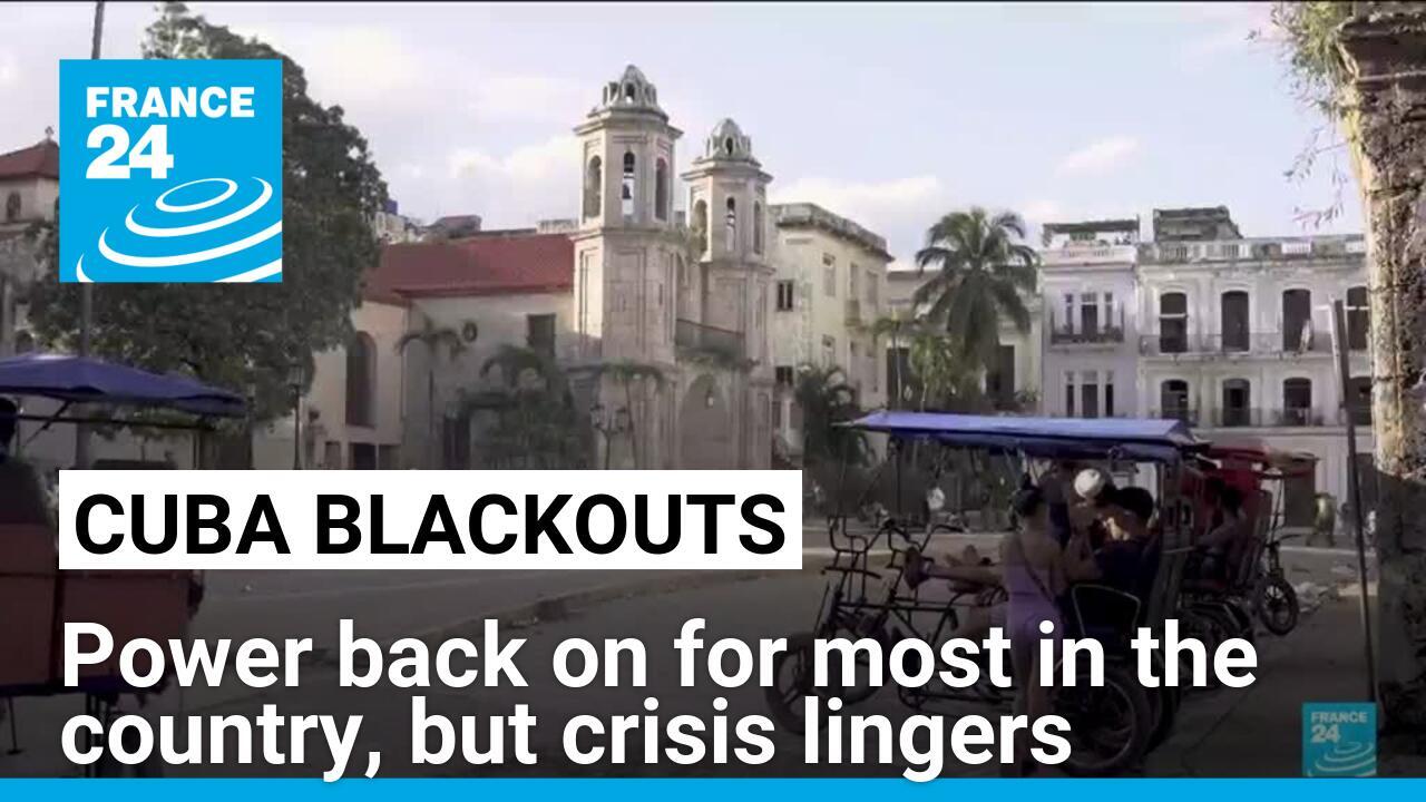 70% of Cuba's population has power back after blackout