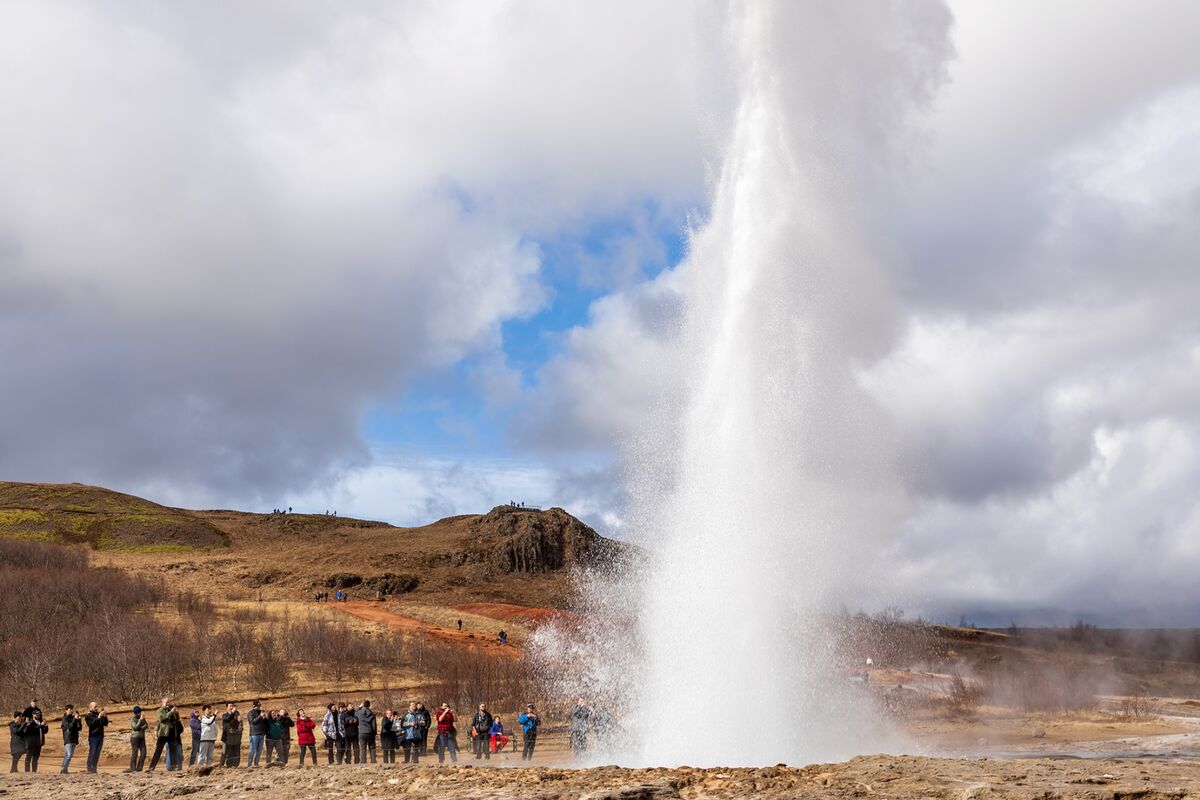 Iceland’s Haukadalur Geothermal Park Geysers Reawaken