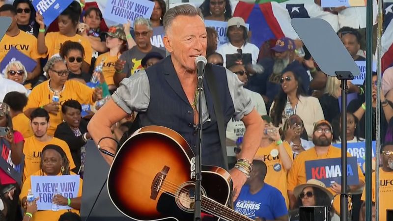 Video: Bruce Springsteen slams Trump while urging Americans to vote for Harris