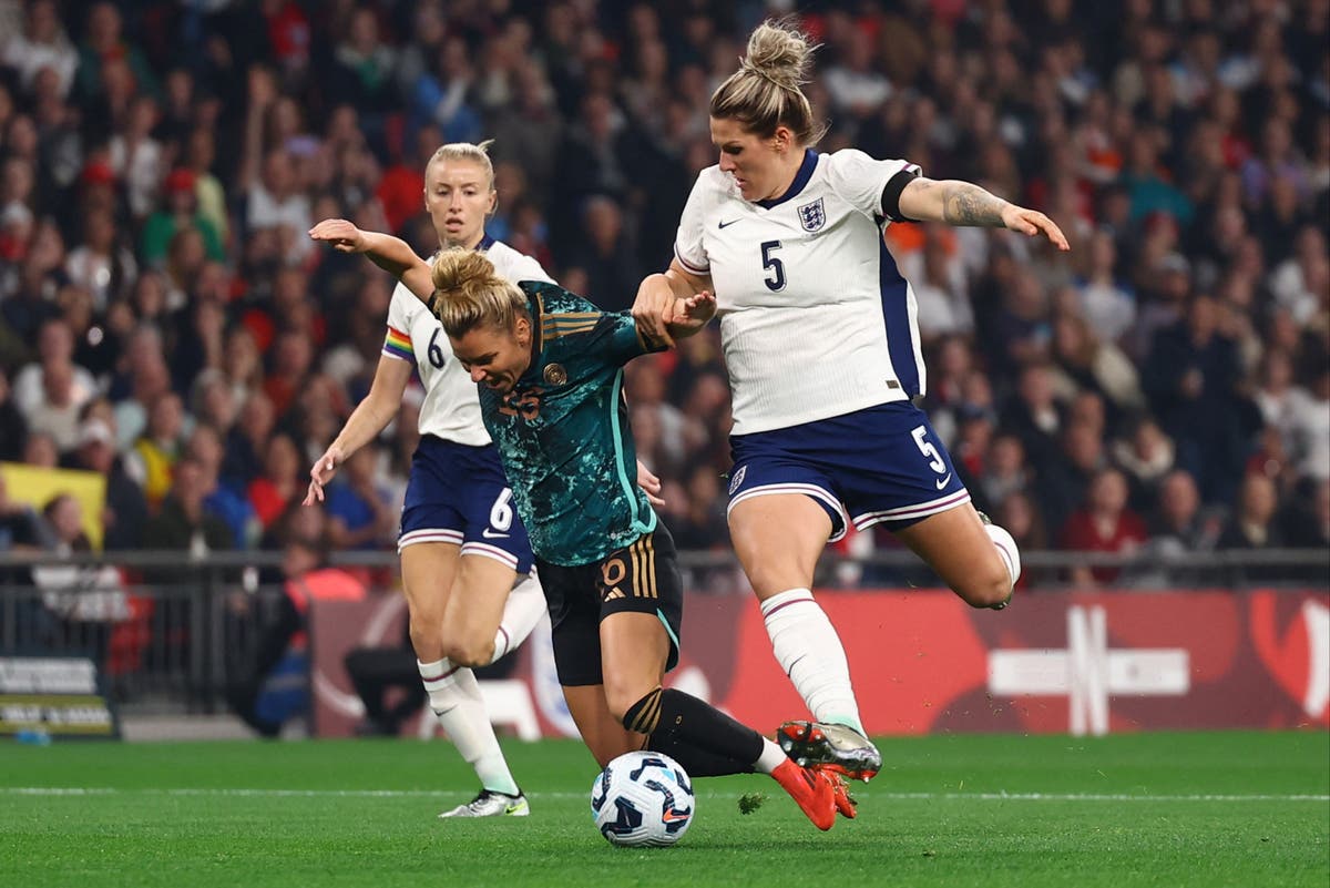 England vs Germany LIVE: Latest score and updates as Lionesses fight back after horror start at Wembley