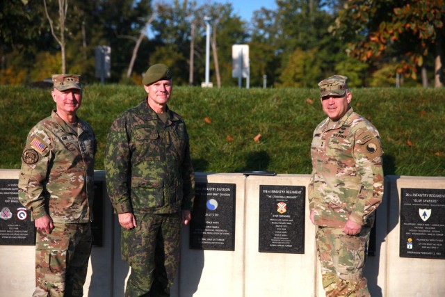 Virginia National Guard leadership hosts Lt. Gen. Pasi Välimäki, commander of the Finnish Army, during a bilateral engagement, Oct 12, 2024, at Fort Belvoir, Virginia. The visit supported the Department of Defense National Guard Bureau State...