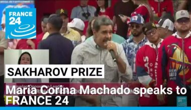 Sakharov prize awarded, Maria Corina Machado speaks to FRANCE 24 • FRANCE 24 English