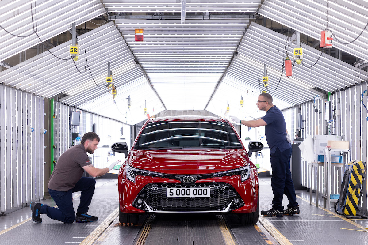 Toyota’s 5 Millionth car built in the UK