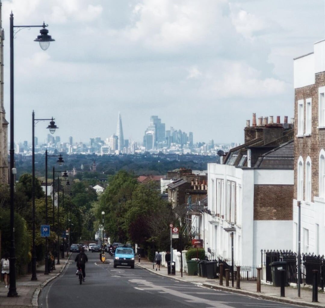 London skyline view from gipsy hill