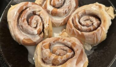 This was my first time making cinnamon rolls and stuffed pepper casserole