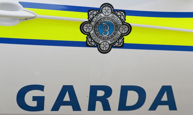 Garda sign and logo on police car