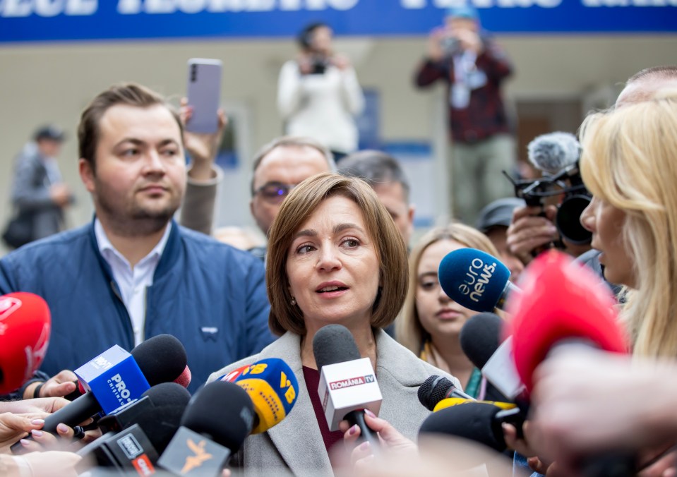 President Maria Sandu won the first round of the Presidential election with 42 per cent of the vote